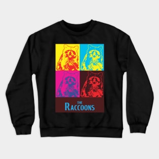 Raccoon wielding vocals Crewneck Sweatshirt